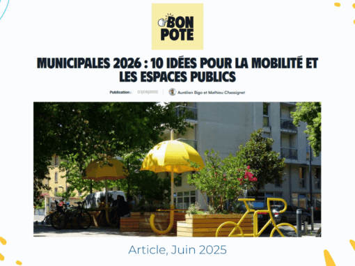 Municipales 2026 : 10 idées pour la mobilité et les espaces publics