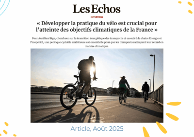 Interview : « Développer la pratique du vélo est crucial pour l&rsquo;atteinte des objectifs climatiques »