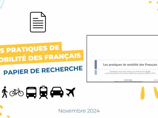 Les pratiques de mobilité des Français : publication de l&rsquo;article de recherche