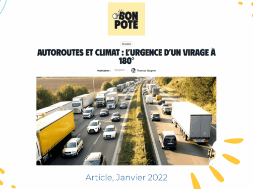 Autoroutes et climat : l’urgence d’un virage à 180°