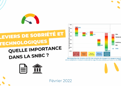 Leviers de sobriété et technologiques : quelle importance dans la SNBC ?