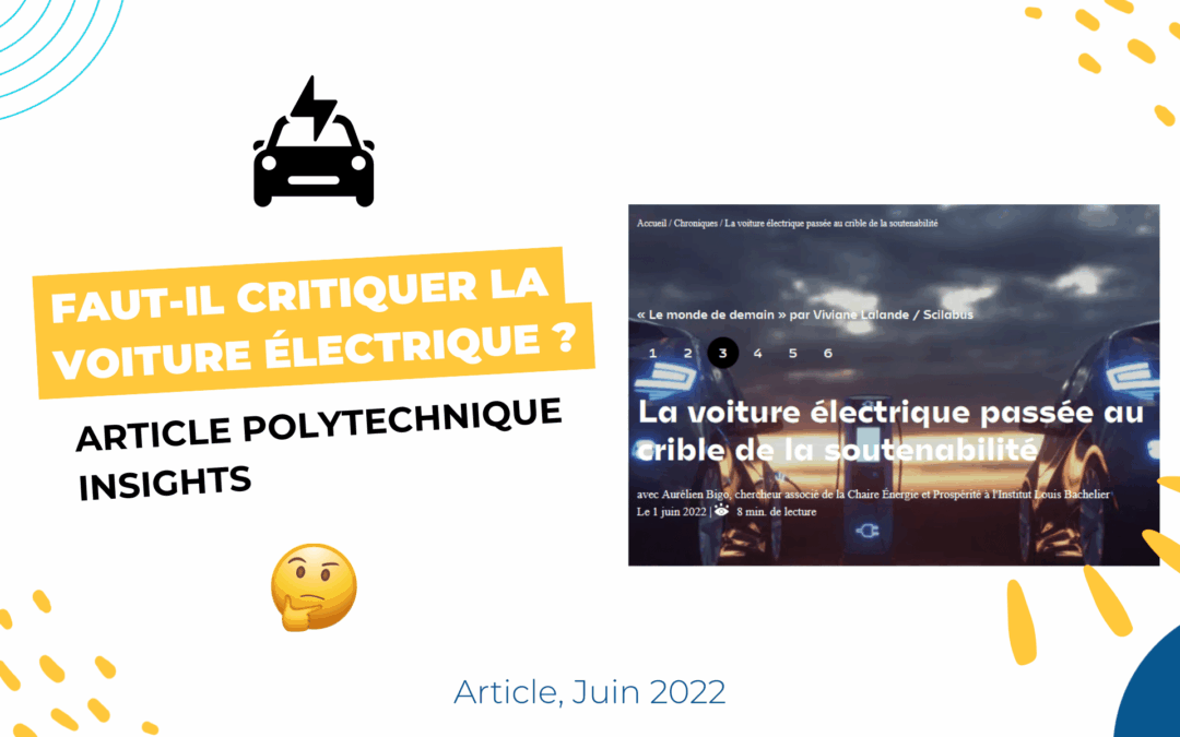Faut-il critiquer la voiture électrique ?