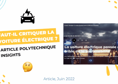 Faut-il critiquer la voiture électrique ?