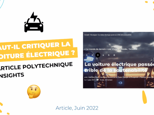 Faut-il critiquer la voiture électrique ?