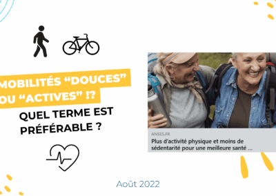 Mobilités “douces” ou “actives” : quel terme est préférable ?