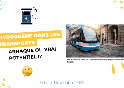 Hydrogène dans les transports : arnaque ou vrai potentiel !?