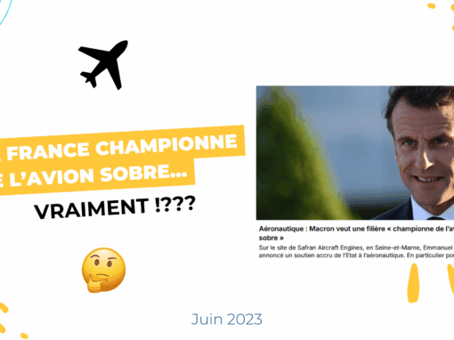 La France championne de l’avion sobre… Vraiment !?