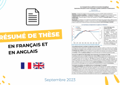 Résumé de thèse en français et en anglais