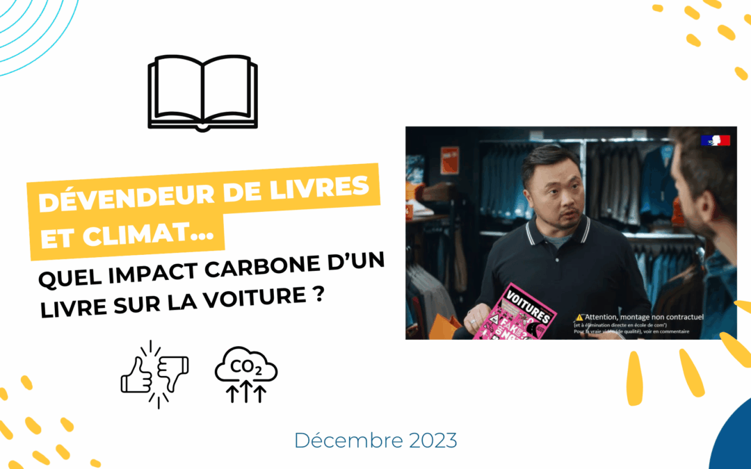 Dévendeur de livres et climat : quel impact carbone d’un livre sur la voiture ?