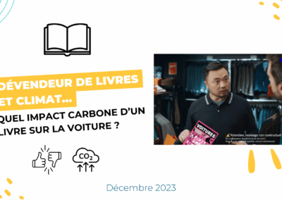 Dévendeur de livres et climat : quel impact carbone d’un livre sur la voiture ?