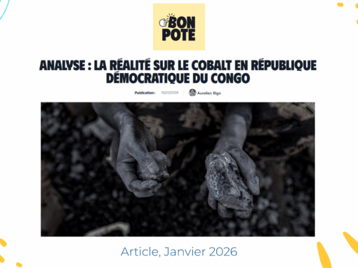 La réalité sur le cobalt en République Démocratique du Congo