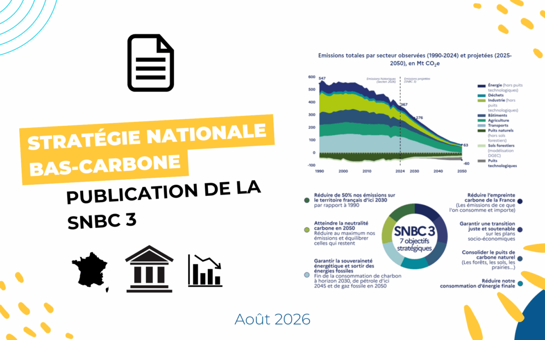 Stratégie nationale bas-carbone : publication de la SNBC 3